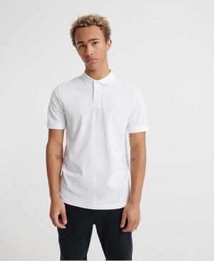 Superdry Organic Cotton Micro Lite Pique Férfi Póló Fehér | MTCHX5479